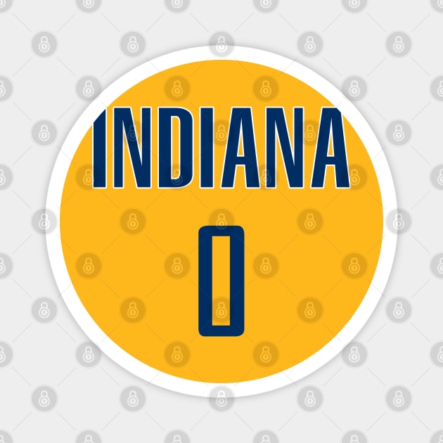 Tyrese Haliburton Indiana Pacers Magnet by IronLung Designs